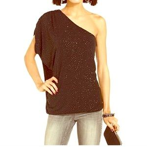 Guess sparkle one shoulder top M Y 2k